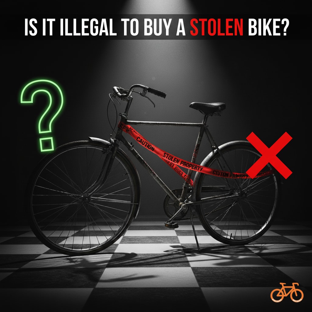 Er det ulovligt at købe en stjålet cykel?
